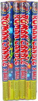 Roman candle fireworks
